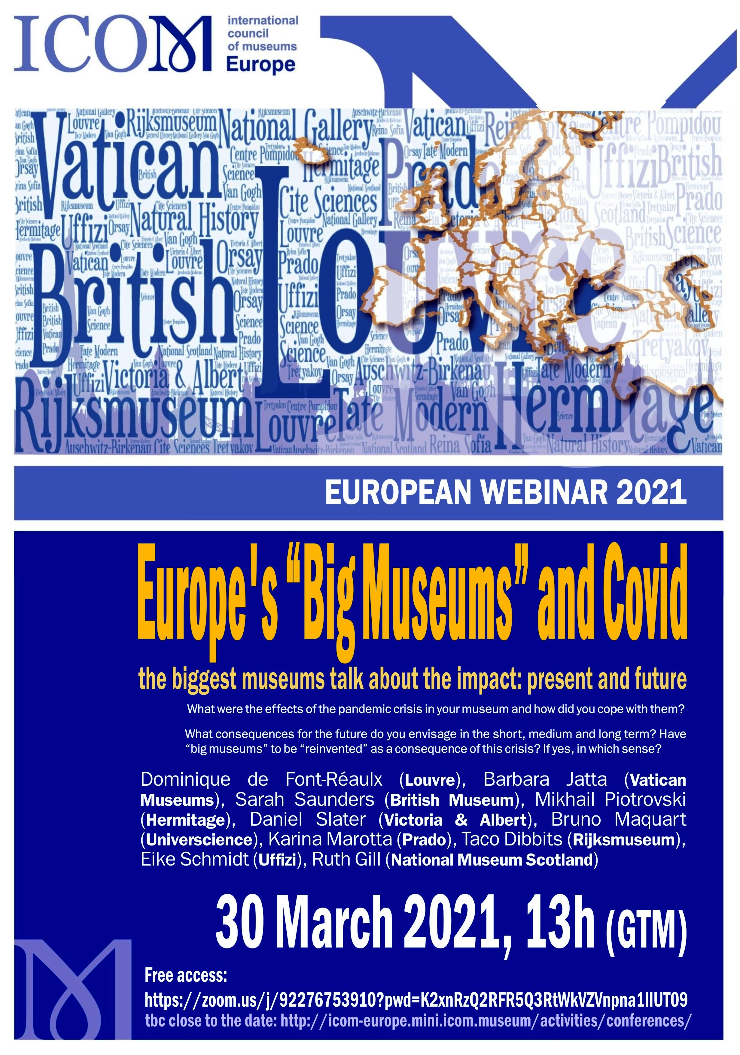 Europe's big museums and Covid Vignette