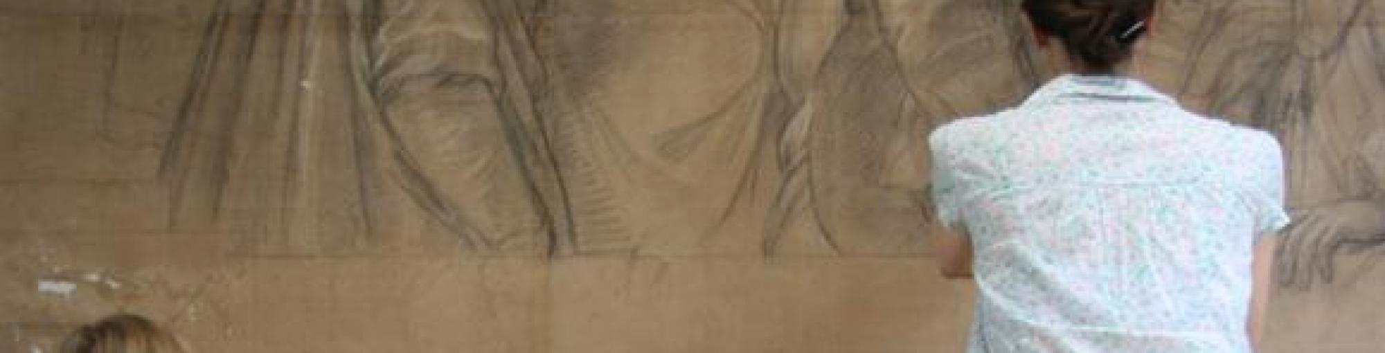 Restauration carton Lebrun Louvre Thumbnail