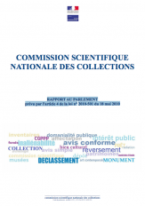 Rapport au Parlement de la Commission scientifique nationale des collections Thumbnail